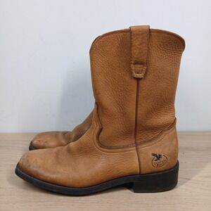 Georgia Boot Men's Tan Leather Cowboy Boots